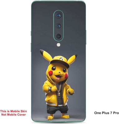 VYBE The Smart Choice One Plus 7 Pro Pokemon Embossed Mobile Skin(Banana Yellow 16)