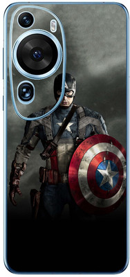 FCS Huawei P50 Pro Printed Back skin Mobile Skin(Captain America)
