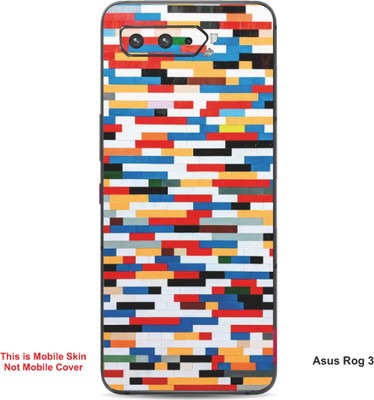 VYBE The Smart Choice Asus Rog 3 Pattern Embossed Mobile Skin(Rose Madder 1)