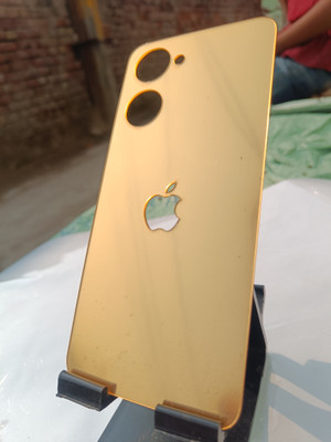 TWUAOP VIVO Y28E 5G MIRROR BACK PANNEL ACRYLIC SHEET Mobile Skin(Gold)