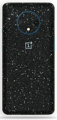 TJ CREATION OnePlus 7T, oneplus 7t Mobile Skin(Ultra Super Black Glitter Skin With High Matte Finish.)