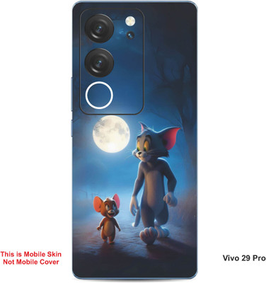 VYBE The Smart Choice Vivo 29 ProTom & Jerry Embossed Mobile Skin(Dark Slate Grey B2)