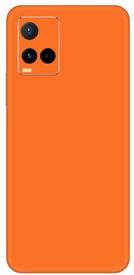 Vcare GadGets Y21 G Orange Matte Back Side Premium Mobile Skin(Orange Matte)