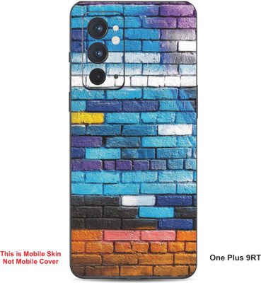 VYBE The Smart Choice One Plus 9RT Art Embossed Mobile Skin(Peacock Blue A7)
