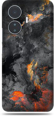 Mclaxa Black Clouds For Vivo Y55 4g Back Skin, Black Clouds, Vivo Y55 4G Mobile Skin(Black Clouds Matte Finish Skin With Super Matte Finish)