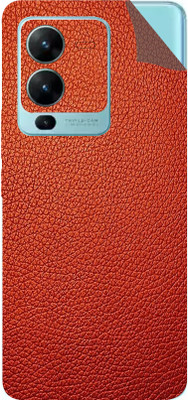 AsSkin Vivo V25 Pro, vivo v25 pro, Vivo Mobile Skin(Ultra Super Red Leather With High Matte Finish .Skin..)