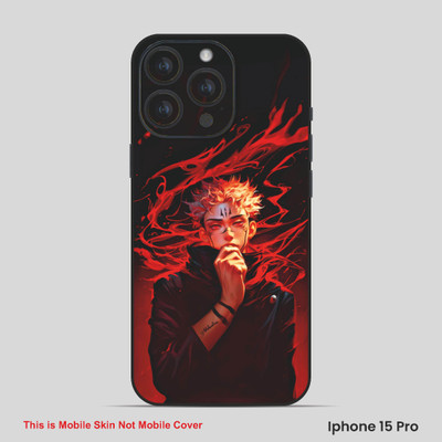 VYBE The Smart Choice iPhone 15 Pro Naruto Embossed Mobile Skin(Donkey Whie 19)