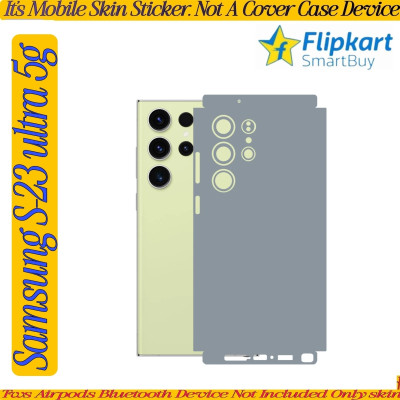 Flipkart SmartBuy samsung s23 ultra 5g mobile skin super ultra matte quality grey az794 Mobile Skin(Grey)