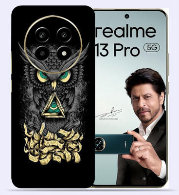 OggyBaba Realme 13 pro 5g Mobile Skin(Black Angry Owl)