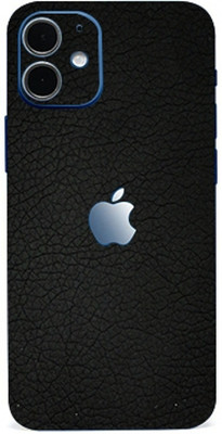 AsSkin Apple iPhone 12 Mobile Skin(Seamless Black Leather Skin With High Matte Finish)