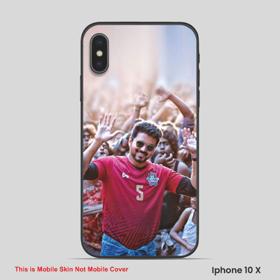 VYBE The Smart Choice iPhone 10X Vijay Thalapathy Mobile Skin(Deep Carmine 1)