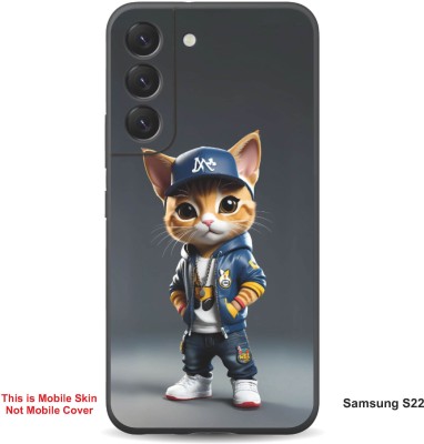 VYBE The Smart Choice Samsung S22 Super Cat Embossed Mobile Skin(Gravel 8)