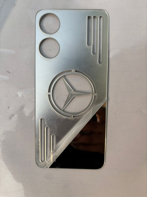 TWUAOP OPPO A78 5G MIRROR BACK PANNEL ACRYLIC SHEET Mobile Skin(Silver)