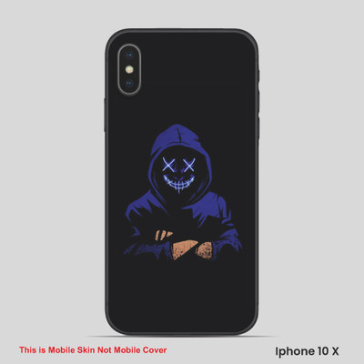 VYBE The Smart Choice iPhone 10X Horror Mobile Skin(Dark Slate Blue 3)