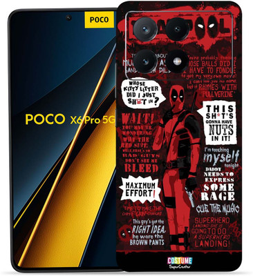 WeCre8 Skin's WeCre8 Skin's POCO X6 Pro 5G Mobile Skin(DeadPool Text)