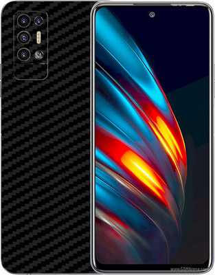 candeal mart Tecno Pova 2 carbon fiber 3D back skin / sticker wrap / Protective film Mobile Skin(Black)