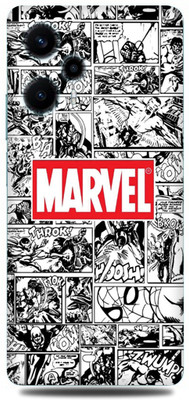 WeCre8 Skin's poco f5 Mobile Skin(Red-Comic-Marvel Multicolor Skin)