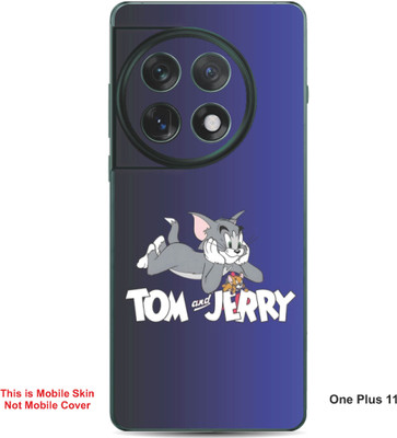 VYBE The Smart Choice One Plus 11 Tom & Jerry Embossed Mobile Skin(Mulled Wine 26)
