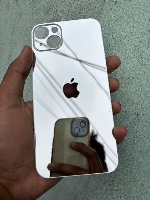 TWUAOP I PHONE 13 MINI ACRYLIC MIRROR BACK PANNEL APPLE Mobile Skin(Silver)