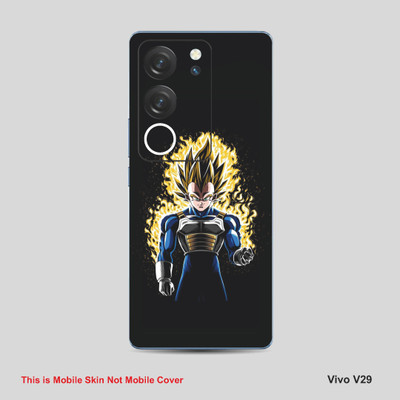 VYBE The Smart Choice Vivo 29 Vegeta Mobile Skin Mobile Skin(Sunglow Yellow 04)