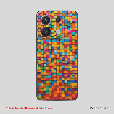 VYBE The Smart Choice Redmi 13 Pattern Mobile Skin Mobile Skin(Multi Colour T16)