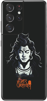 VYBE The Smart Choice galaxy s21 ultra Mahadev Mobile Skin Mobile Skin(Black 168)
