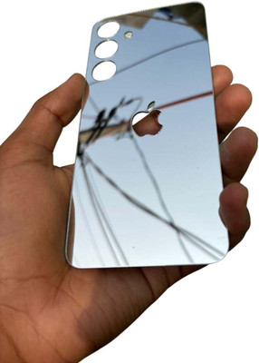 TWUAOP SAMSUNG GALAXY A54 5G MOBILE SKIN ACRYLIC SHEET MIRROR BACK PANNEL APPLE LOGO Mobile Skin(Silver)