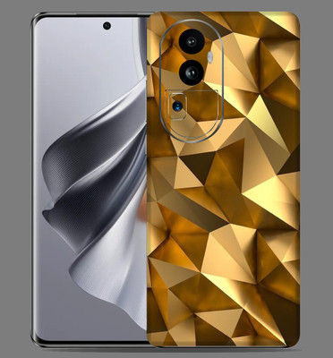 WeCre8 Skin's Oppo Reno 10 pro Plus 5g Mobile Skin(Golden-poly Mobile Skin)