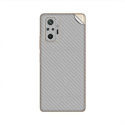Xskin Redmi Note 10 Pro Max Mobile Skin(Silver Carbon)