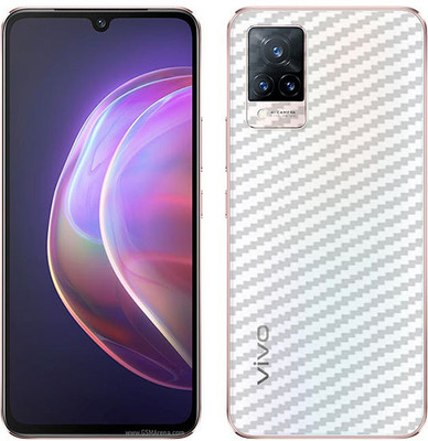 candeal mart Vivo V21 5g carbon fiber 3D back skin / Back sticker Mobile Skin/Protective film Mobile Skin(Transparent)