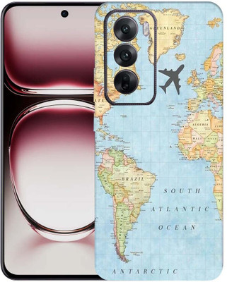 OggyBaba Oppo Reno 12 pro 5g Mobile Skin(Word Map)