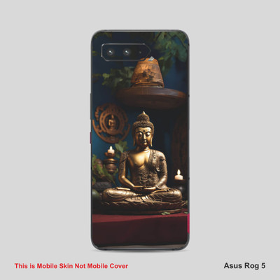 VYBE The Smart Choice Asus Rog 5 The buddha Embossed Mobile Skin(Multicolor)