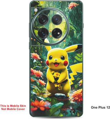 VYBE The Smart Choice One Plus 12 Pikachu Embossed Mobile Skin(Light Tan 28)