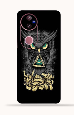 OggyBaba OggyBaba Vivo V50 5g Mobile Skin(Black- Angry -Owl)
