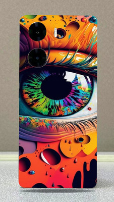 SkinoMania Vivo V29e Mobile Skin(Eye abstract Multicolor Mobile Skin)