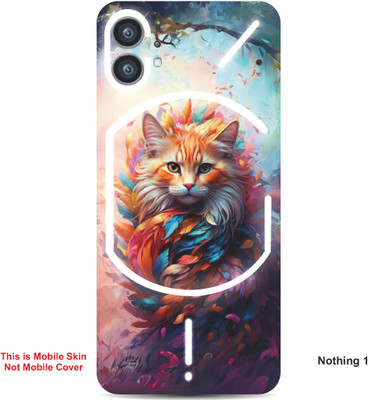 VYBE The Smart Choice Nothing 1 Cat Embossed Mobile Skin(Pale Copper 5)