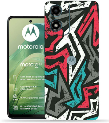 OggyBaba Moto G04 Mobile Skin(Abstract Mad Angle)