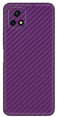 Vcare GadGets Fiber Carbon Purple vivo Y72 5G Mobile Skin(Fiber Carbon Purple)