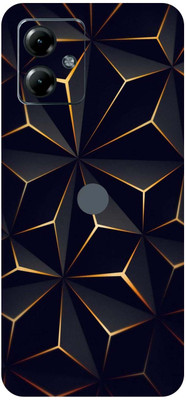 BugguSkin Moto G14 Mobile Skin(Ultra Super Thunderstorm Black Abstract Skin With High Mattte Finish...)