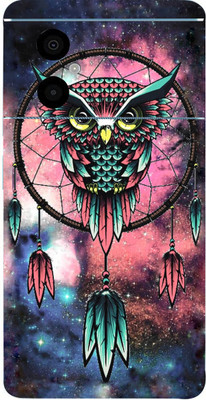 LAMHA Poco M4 5G, poco m4 5g Mobile Skin(Ultra Pink Owl With High Matte Finish.)