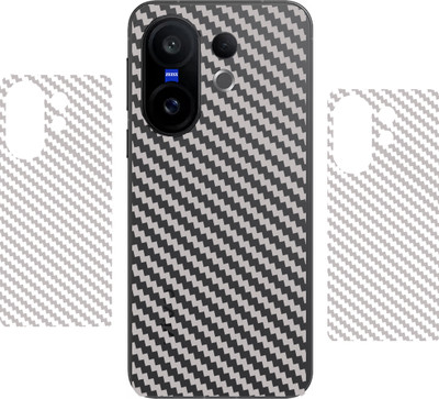 SHIVATRIX VIVO X200 FE 5G, || 3D CARBON FIBER ULTRA THIN BACK LAMINATION || (PACK OF 2) Mobile Skin(Transparent)
