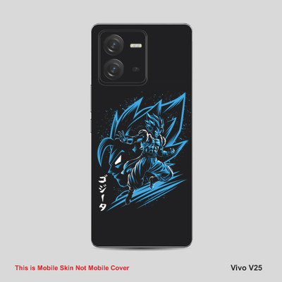 VYBE The Smart Choice Vivo V25 Goku Mobile Skin Mobile Skin(Dark Blue 07)