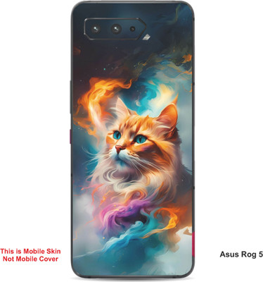 VYBE The Smart Choice Asus Rog 5 Cat Embossed Mobile Skin(Pale Copper 4)