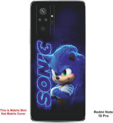 VYBE The Smart Choice Redmi Note 10 Pro Sonic The Hedgehog Embossed Mobile Skin(Dark Slate Blue A1)