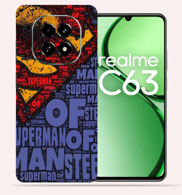 OggyBaba Realme C63 5g Mobile Skin(Superman Typography)