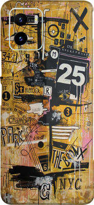 BUGGU Vivo Y15c Mobile Skin(Ultra Super Multicolor Graffiti Skin With High Matte Finish)