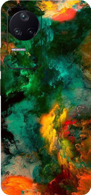 BUGGU POCO F4 5G Mobile Skin(Ultra Super Multicolor Clouds Skin With High Matte Finish)