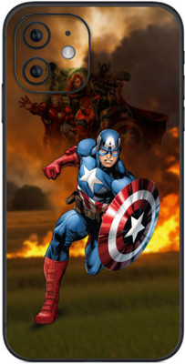 VYBE The Smart Choice iPhone 12 Avenger Mobile Skin(Black 577)