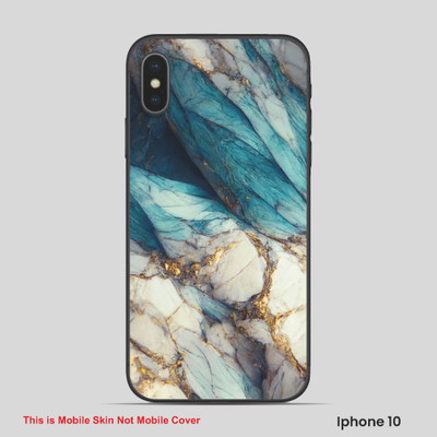 VYBE The Smart Choice iPhone 10 Pattern Mobile Skin(Hippie Blue 4)