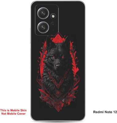 VYBE The Smart Choice Redmi Note 12 Wolf Embossed Mobile Skin(Flush Mahogay 21)